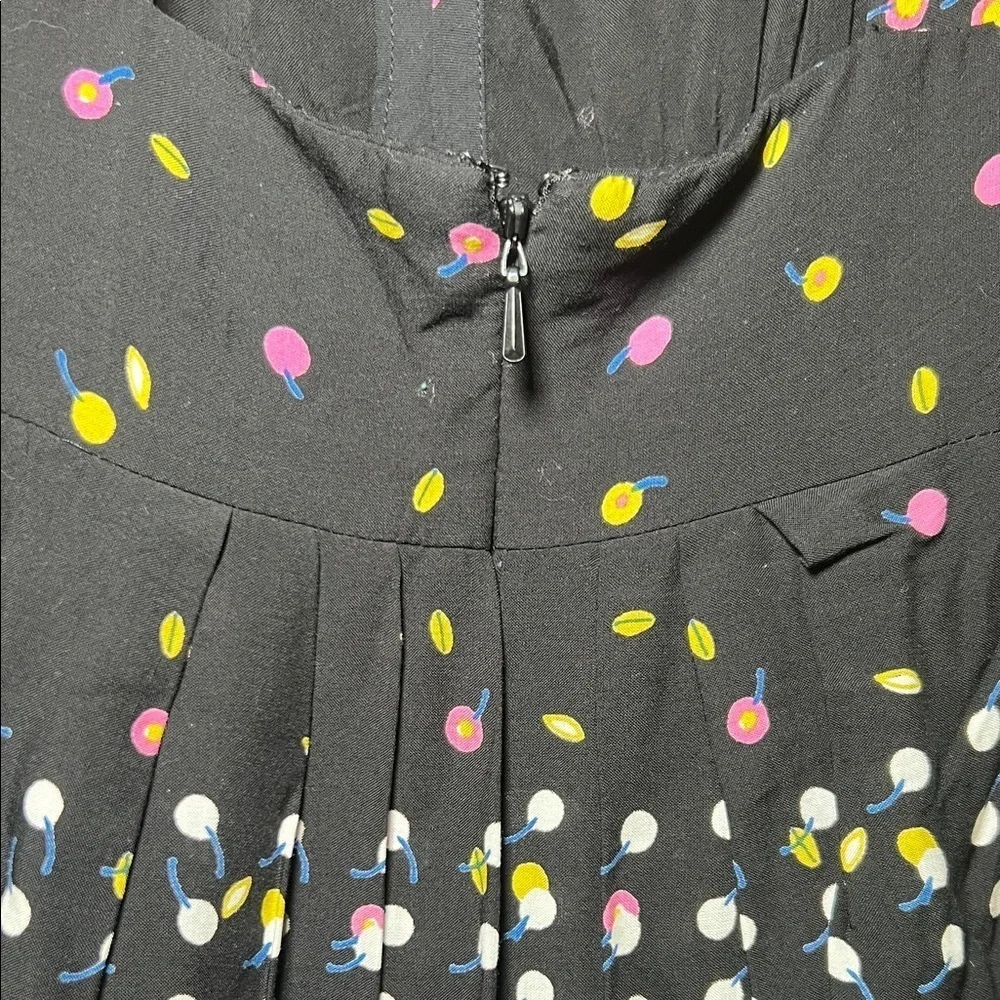 Free People Artsy Multicolor Long Sleeve Cutout Dress Size Small